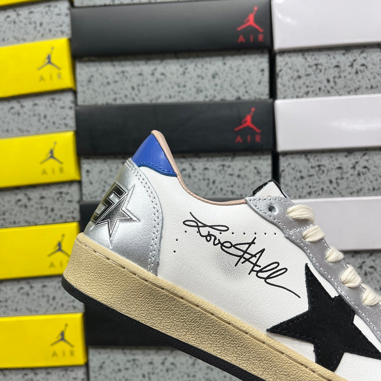 Golden Goose Ball Star Black Grey Blue