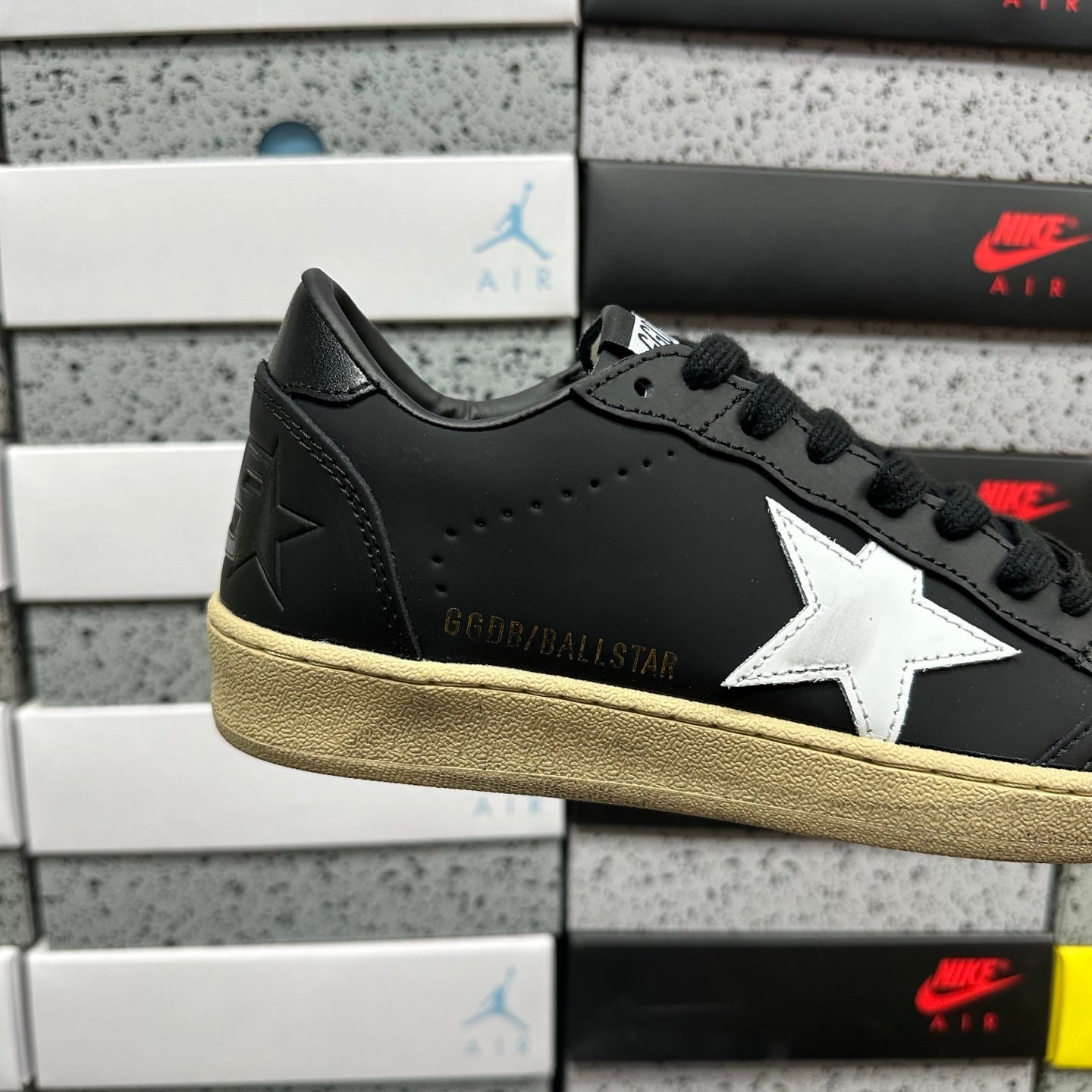 Golden Goose Ball Star Black White