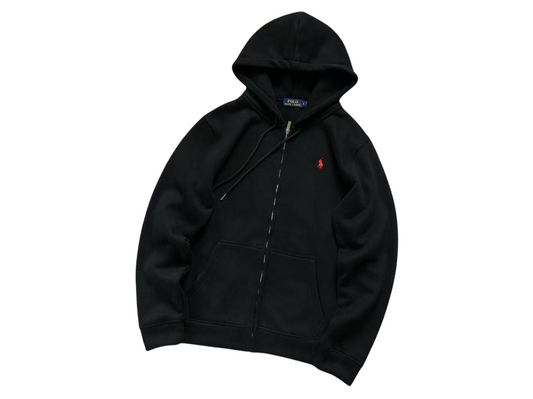 Ralph Lauren Classic Zip Hoodie Black/Red