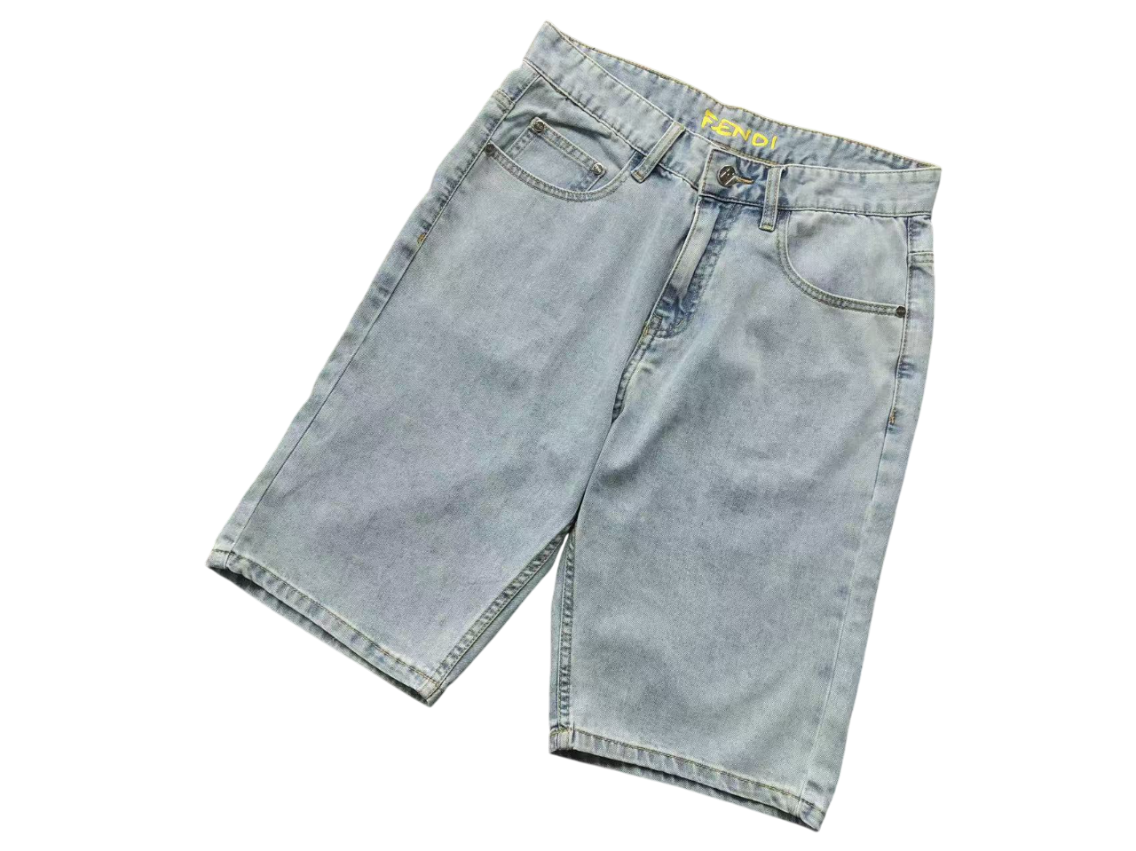 Fendi Denim Shorts Blue