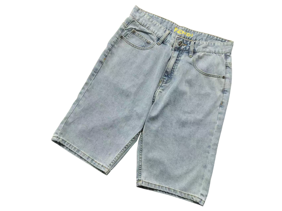 Fendi Denim Shorts Blue