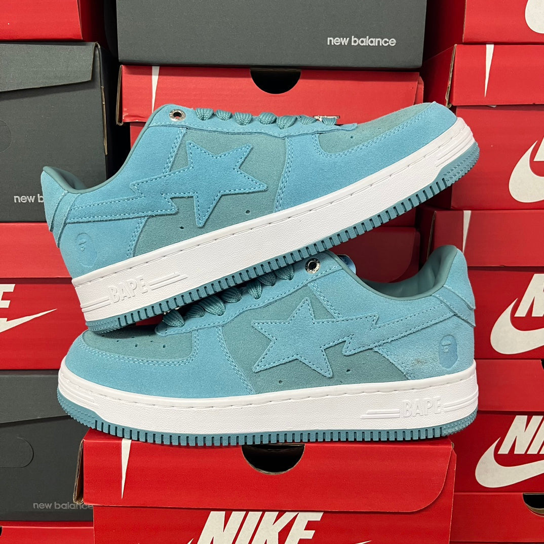 A Bathing Ape Bapesta Leather Blue