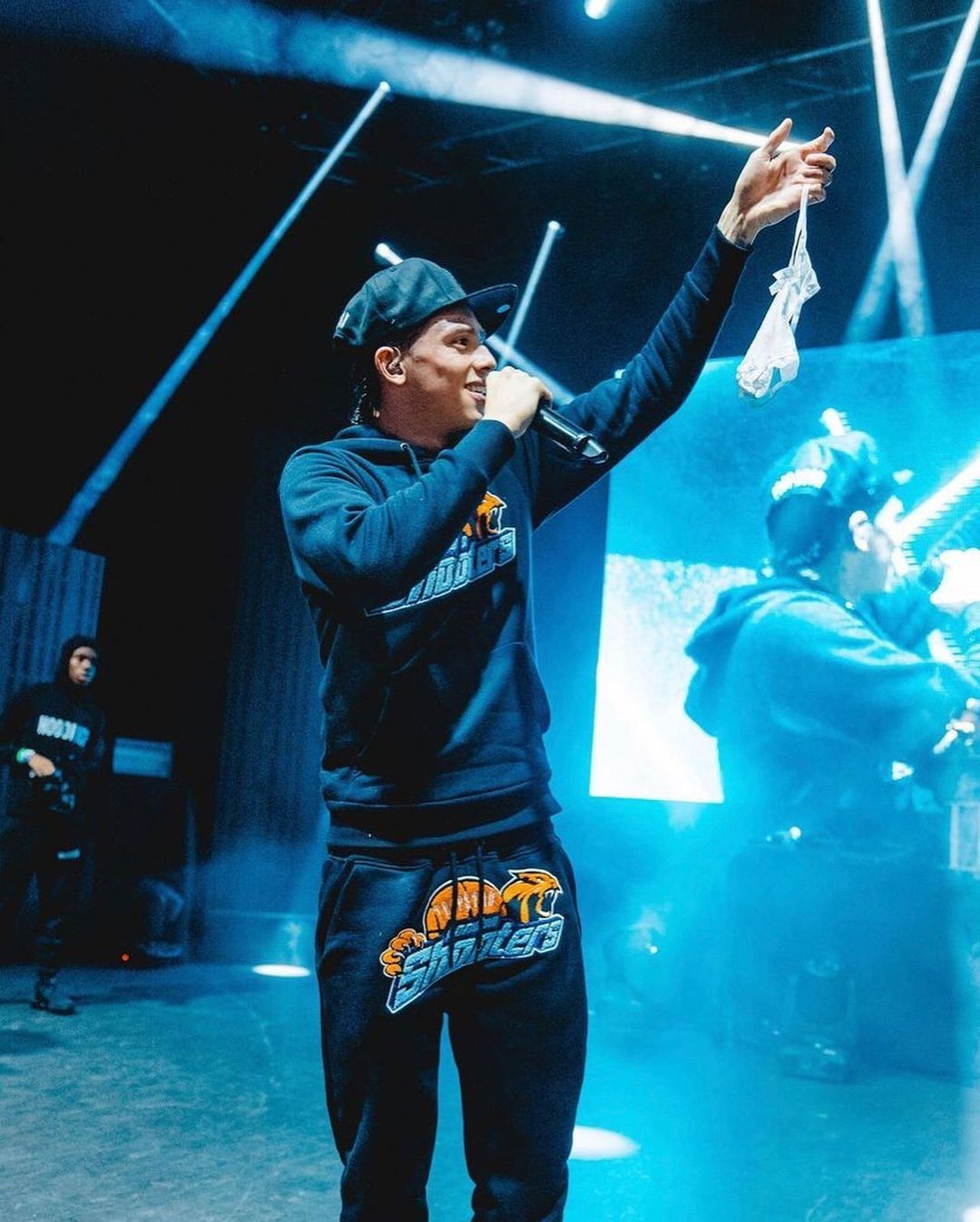 Trapstar Shooters Hoodie Tracksuit Black/Orange