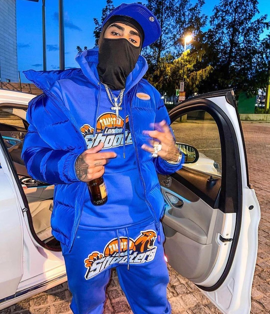 Trapstar Hyperdrive Puffer Jacket 2.0 Blue/Orange