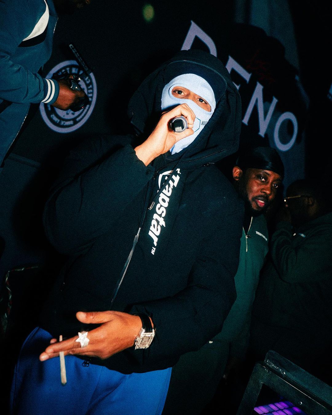 Trapstar Hyperdrive Technical Puffer Jacket Black/White