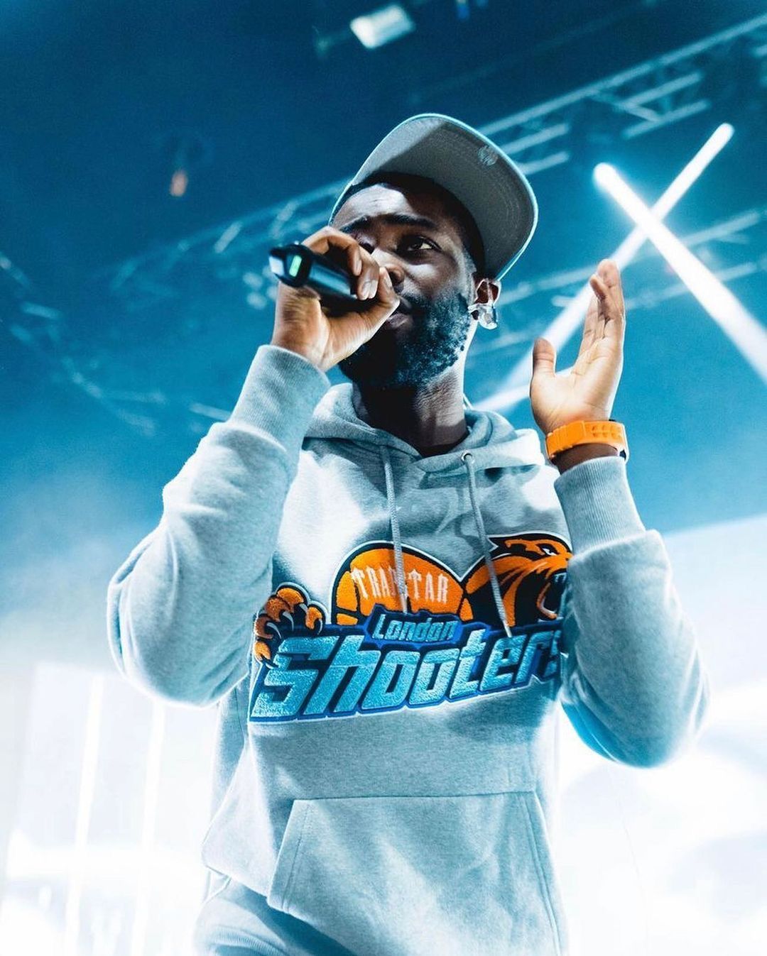 Trapstar Shooters Hoodie Tracksuit Grey/Orange