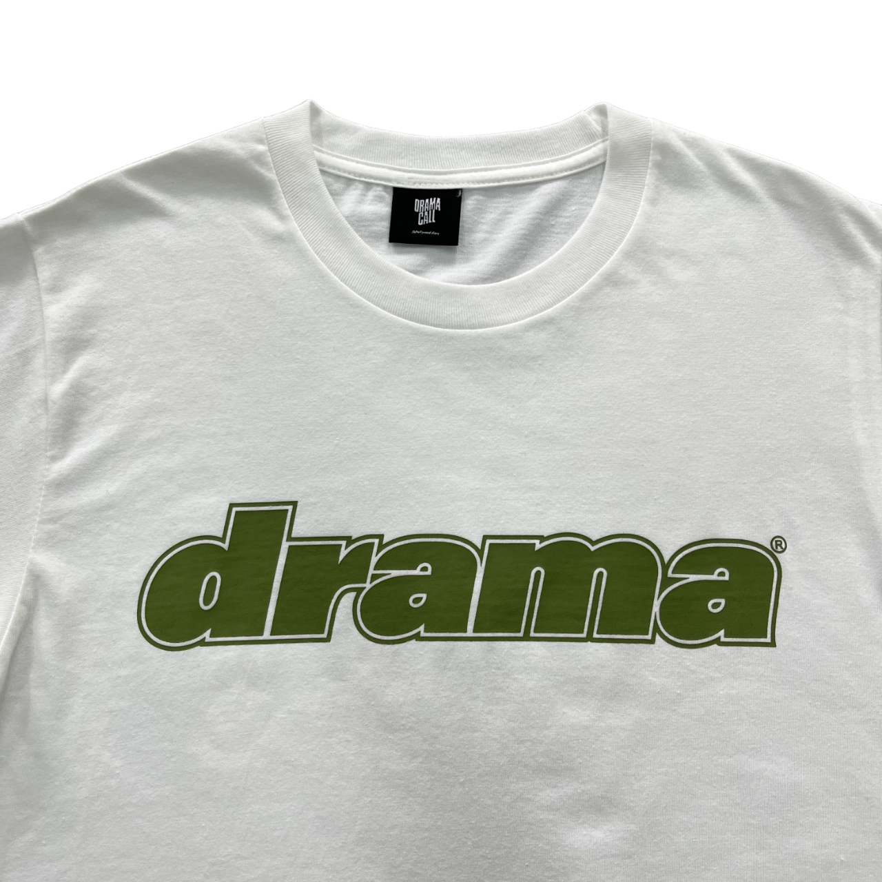 Drama Call Classic Tee White/Grass Green