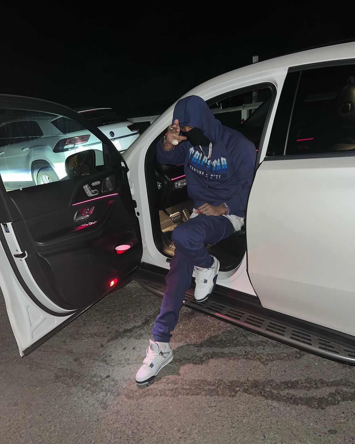 Trapstar Chenille Decoded Hoodie 2.0 Tracksuit Medieval Blue