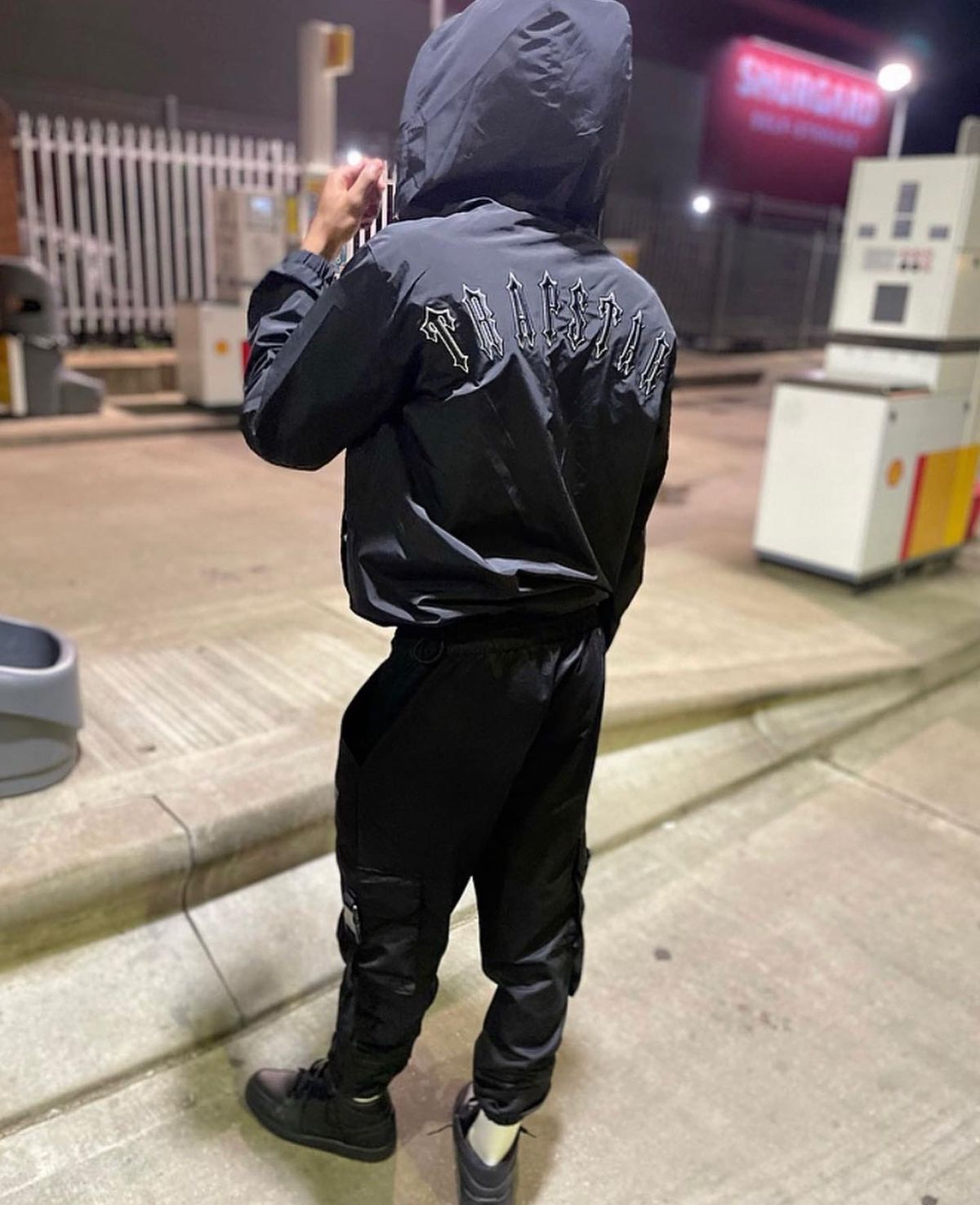 Trapstar Irongate T Windbreaker Jacket Black