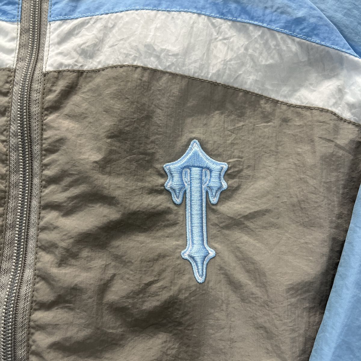 Trapstar Irongate T Shell Suit Grey/White/Cashmere Blue