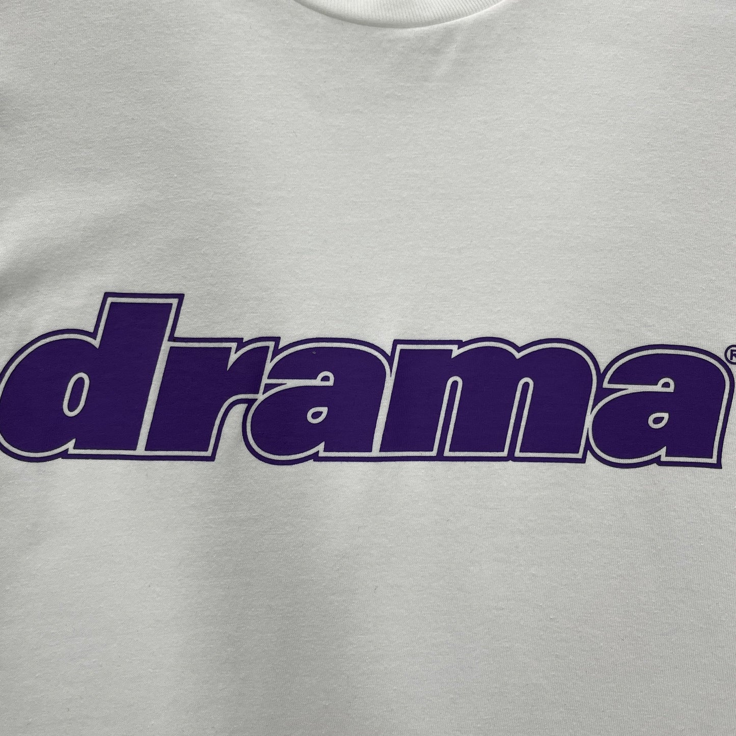 Drama Call Classic Tee White/Purple
