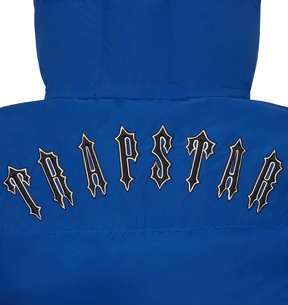 Trapstar Irongate Detachable Hooded Puffer Jacket Dazzling Blue