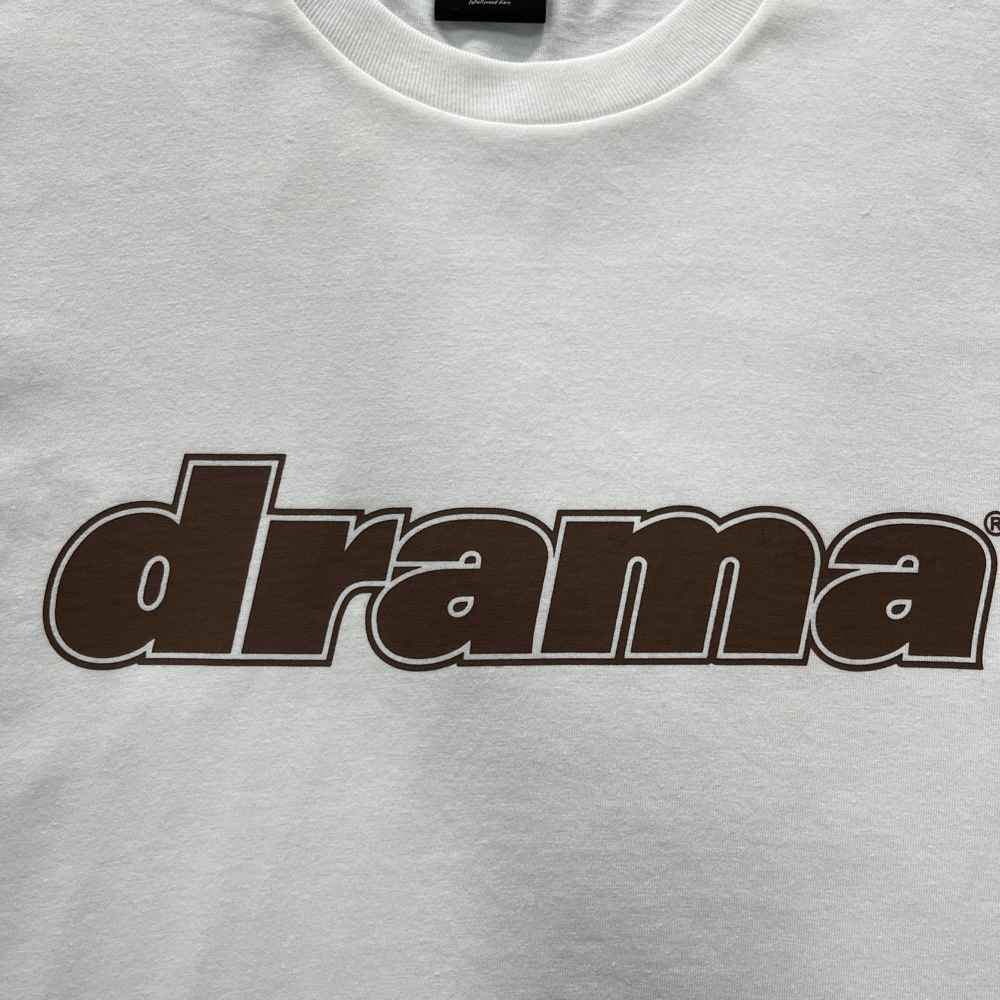 Drama Call Classic Tee White/Brown