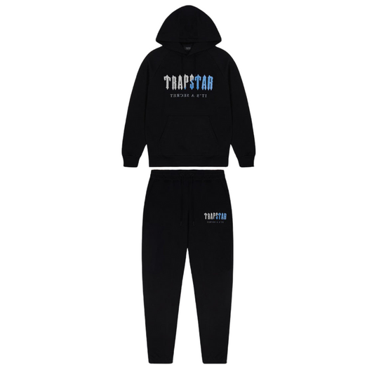 Trapstar Chenille Decoded Hoodie Tracksuit Black/Blue