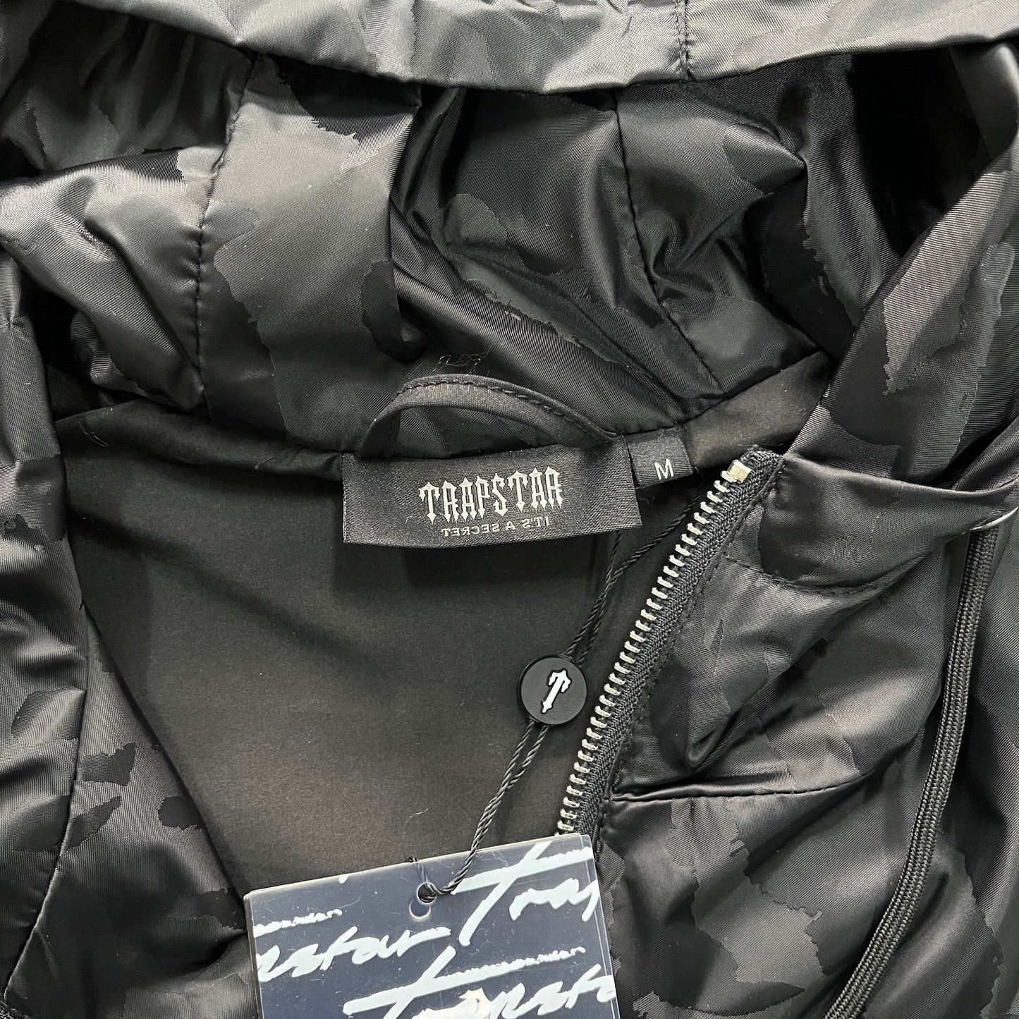 Trapstar Irongate T Jacquard Windbreaker Jacket Black