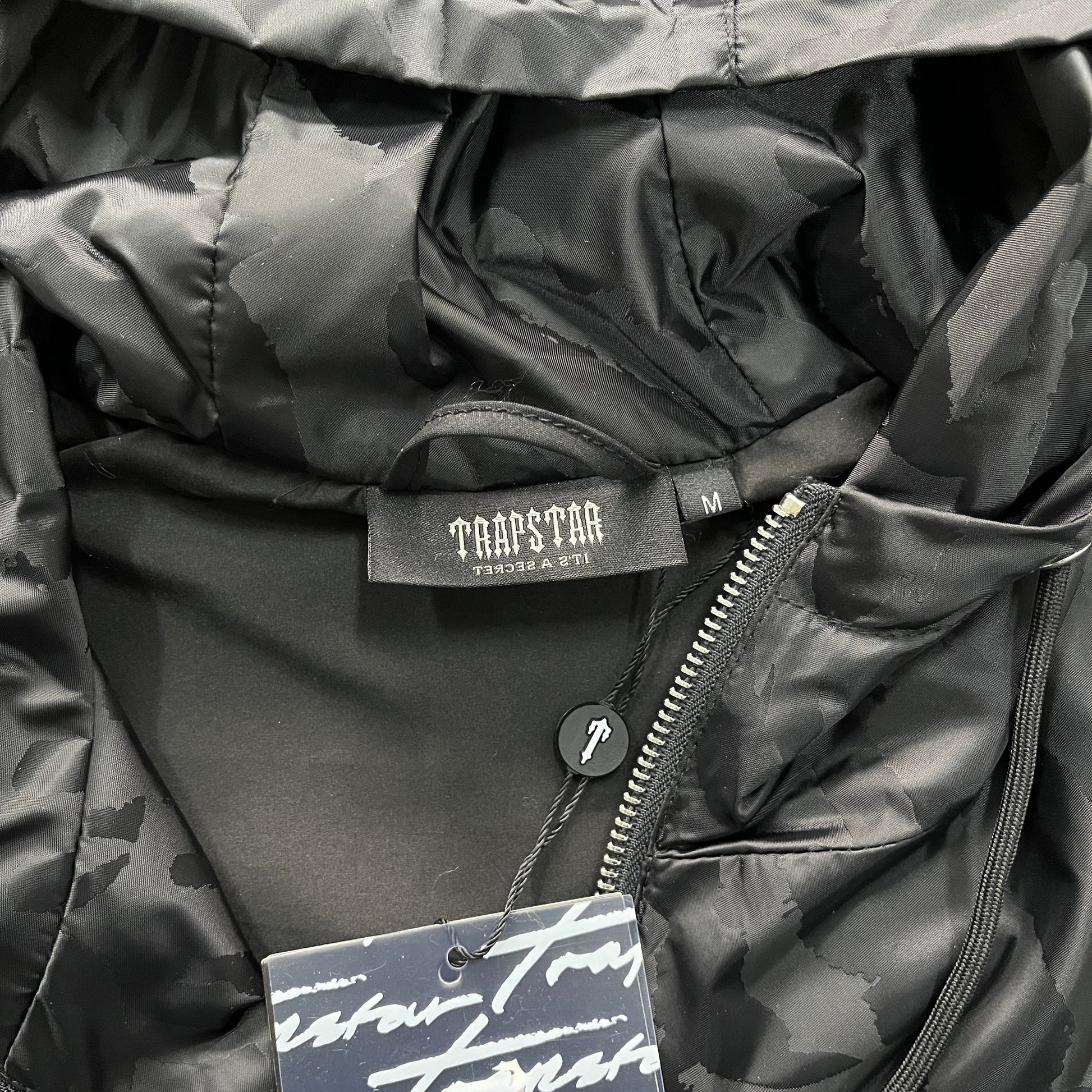 Trapstar Irongate T Jacquard Windbreaker Jacket Black