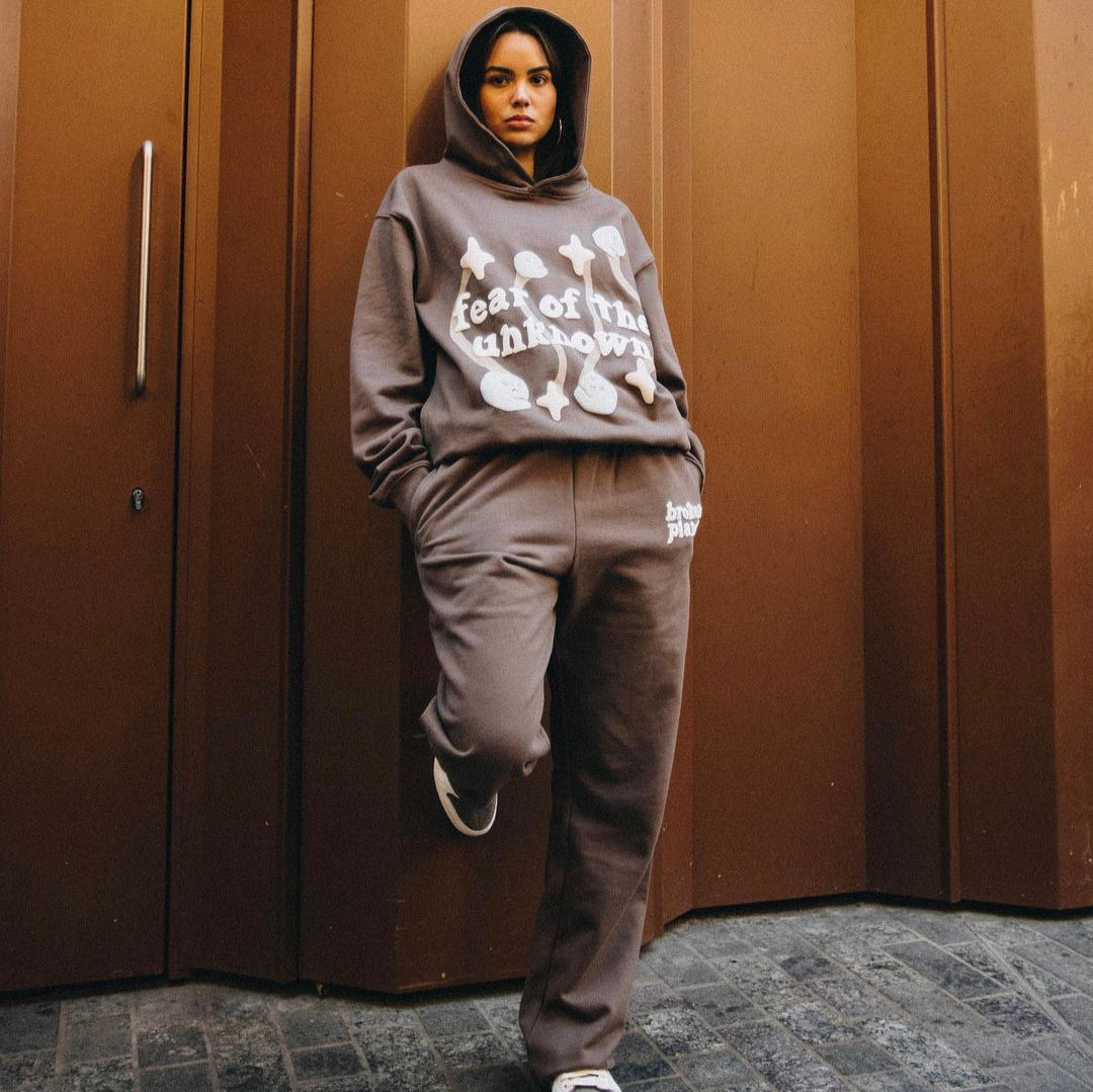 Broken Planet Classic Jogging Brown