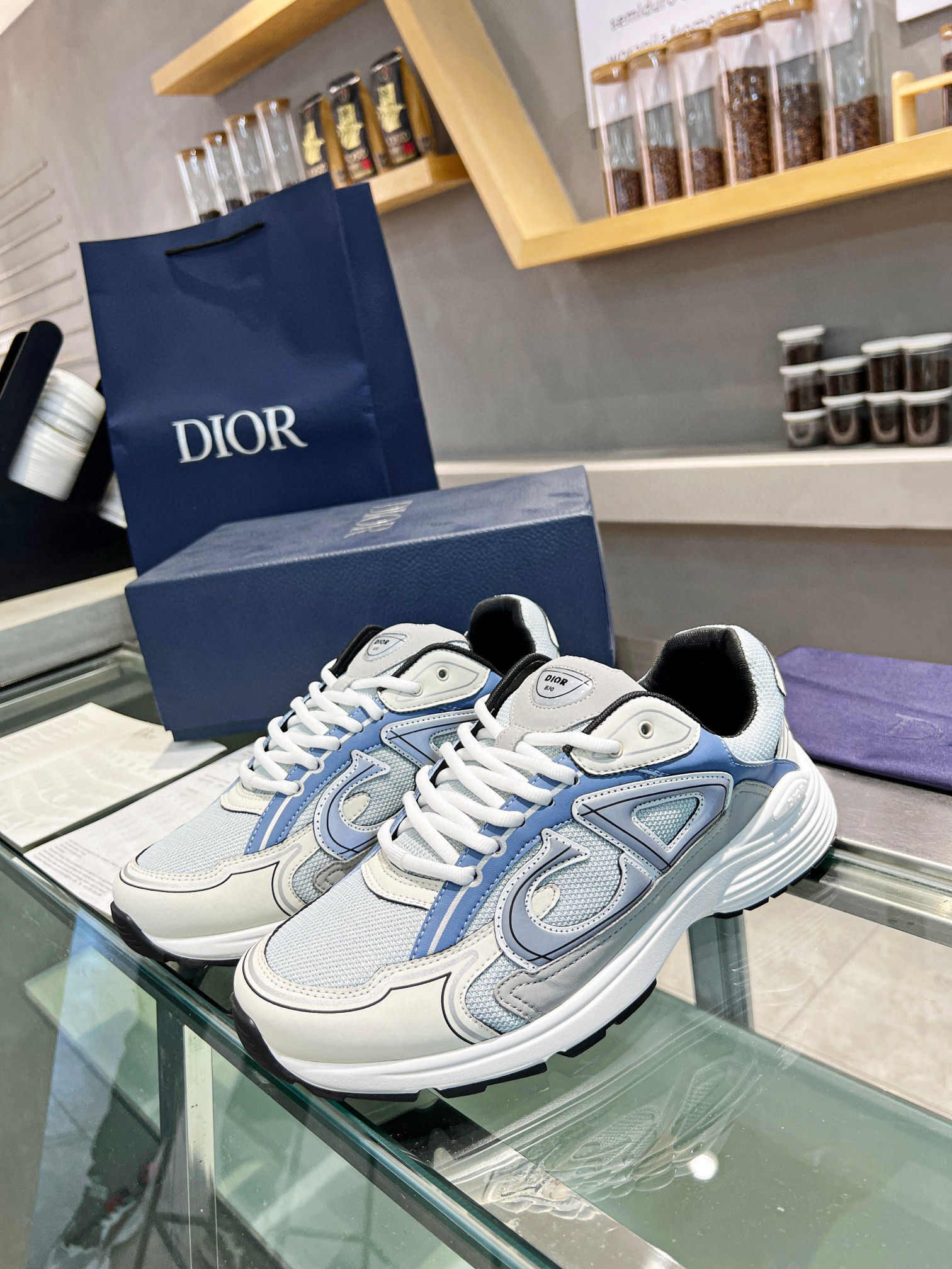Dior B30 White/Grey/Blue