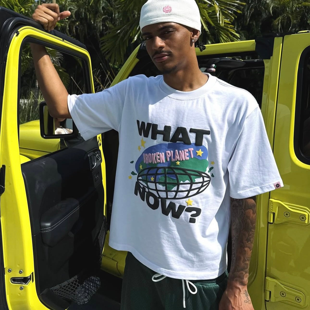 Broken Planet What Now Tee White