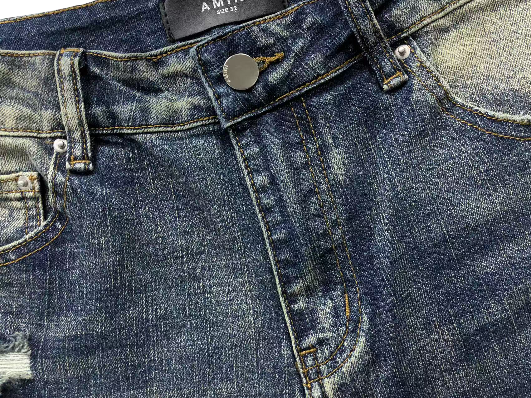 AMIRI Baggy Denim Jeans Blue