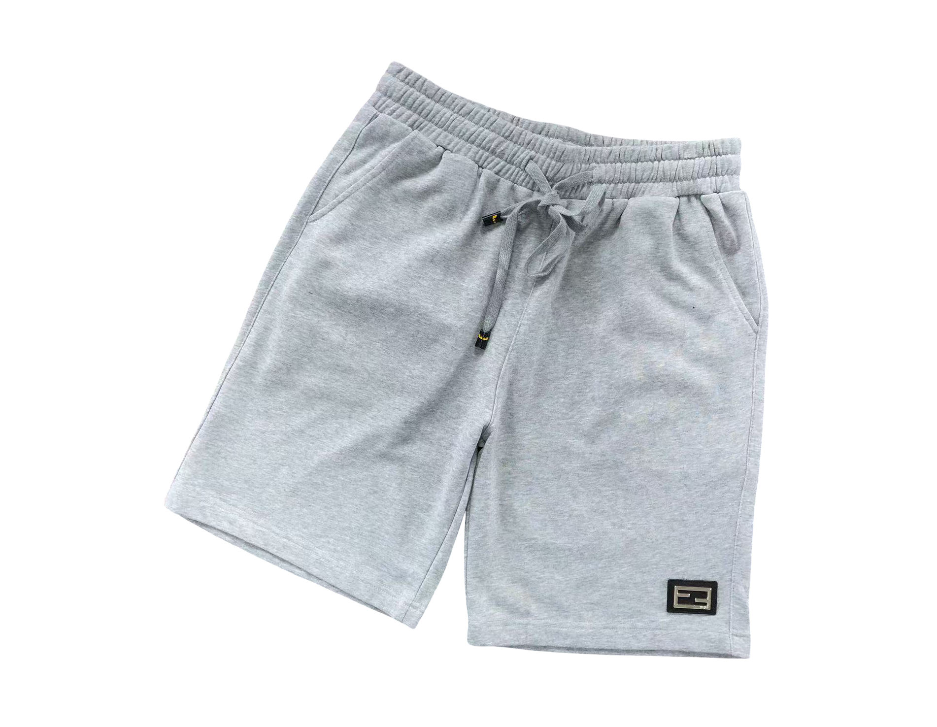 Fendi Little Square Shorts Grey