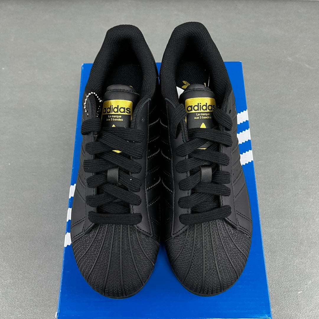 Adidas Superstar XLG Black Gold Metallic