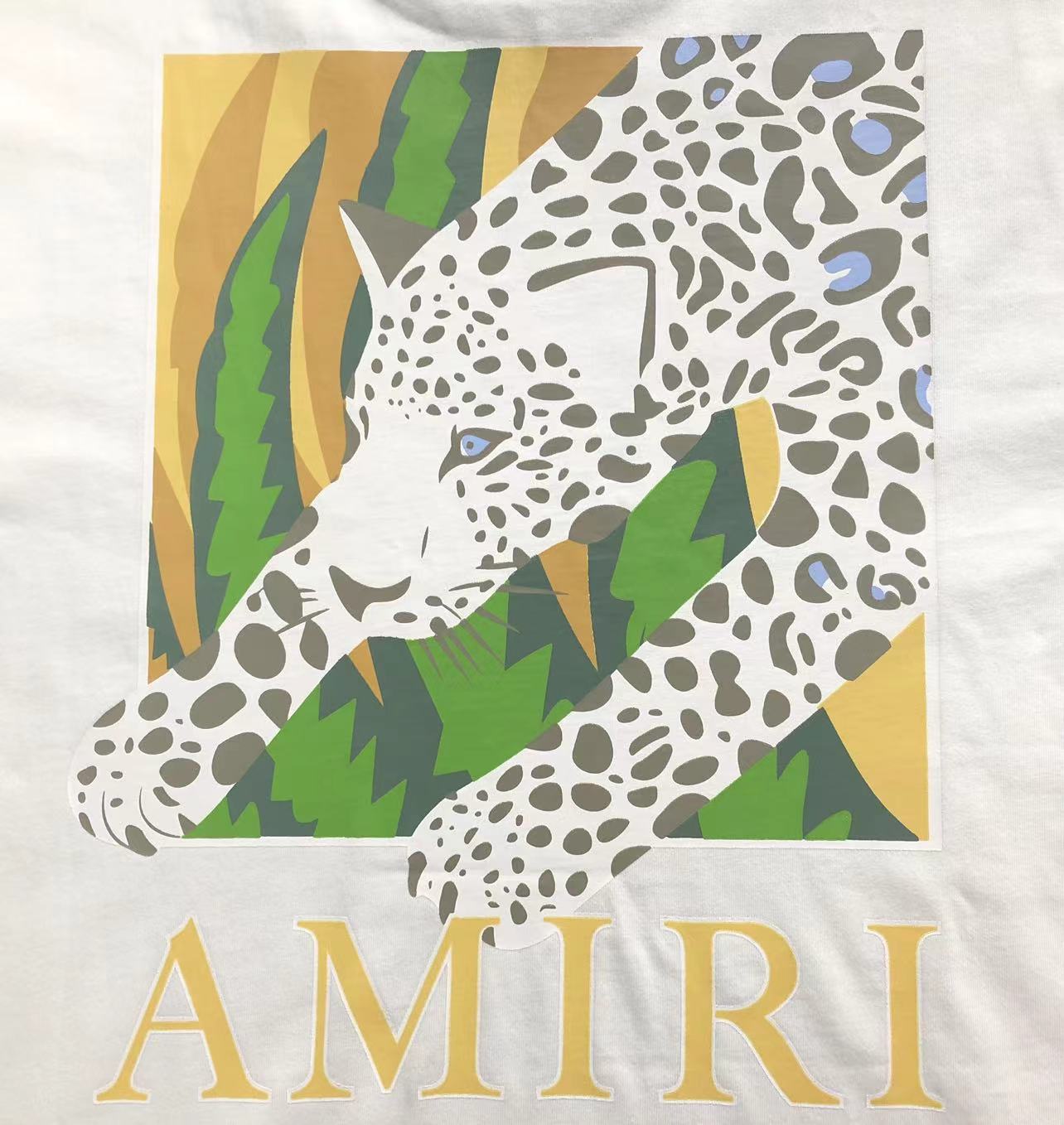 AMIRI Leopard Tee White