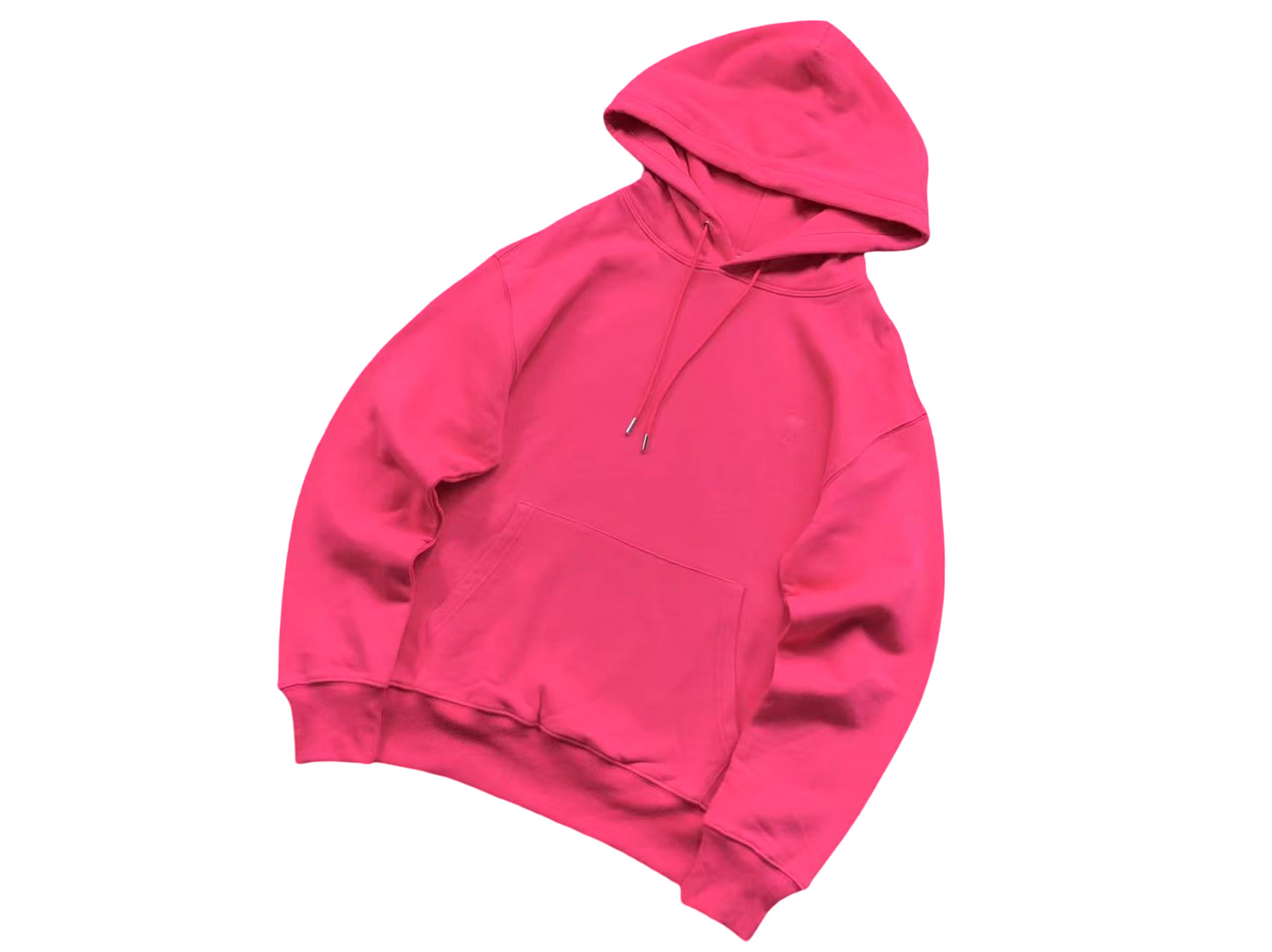 AMI Paris Classic Heart Hoodie Fuchsia