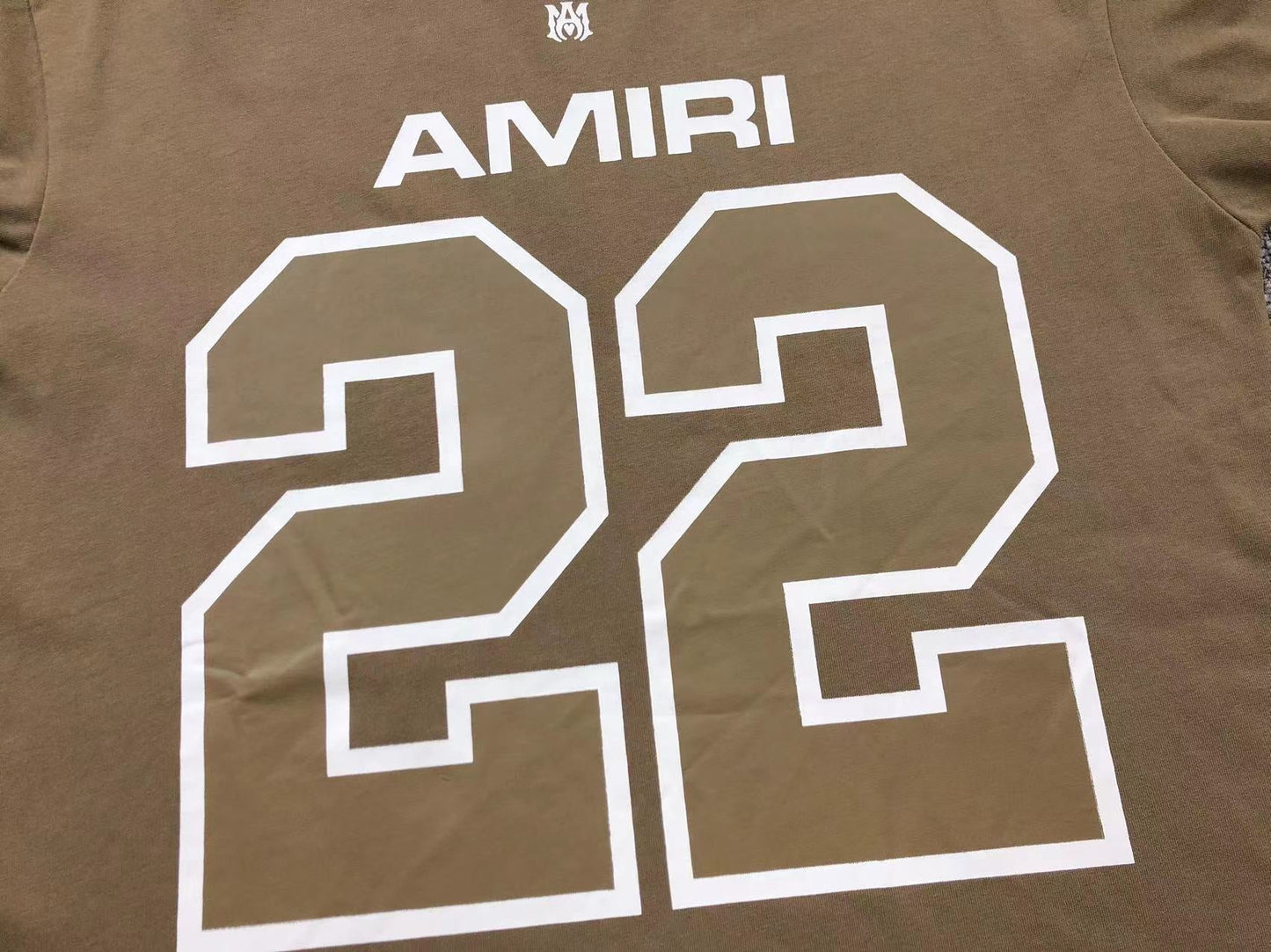 AMIRI Football 22 Tee Brown