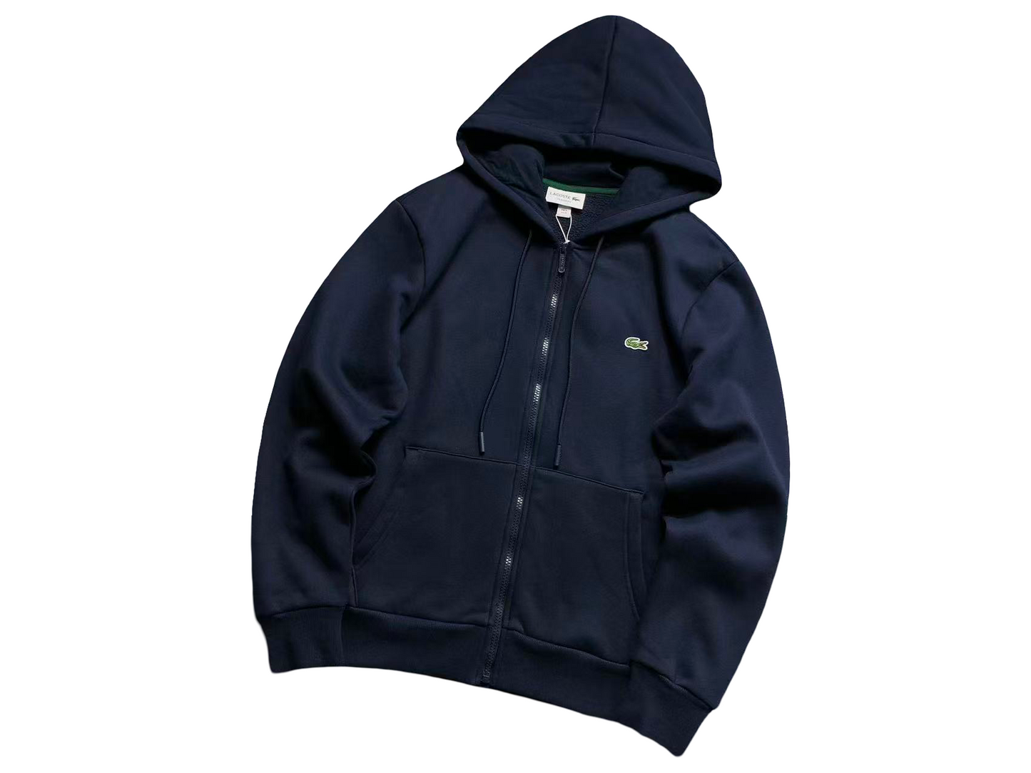 Lacoste Classic Zip Hoodie Navy