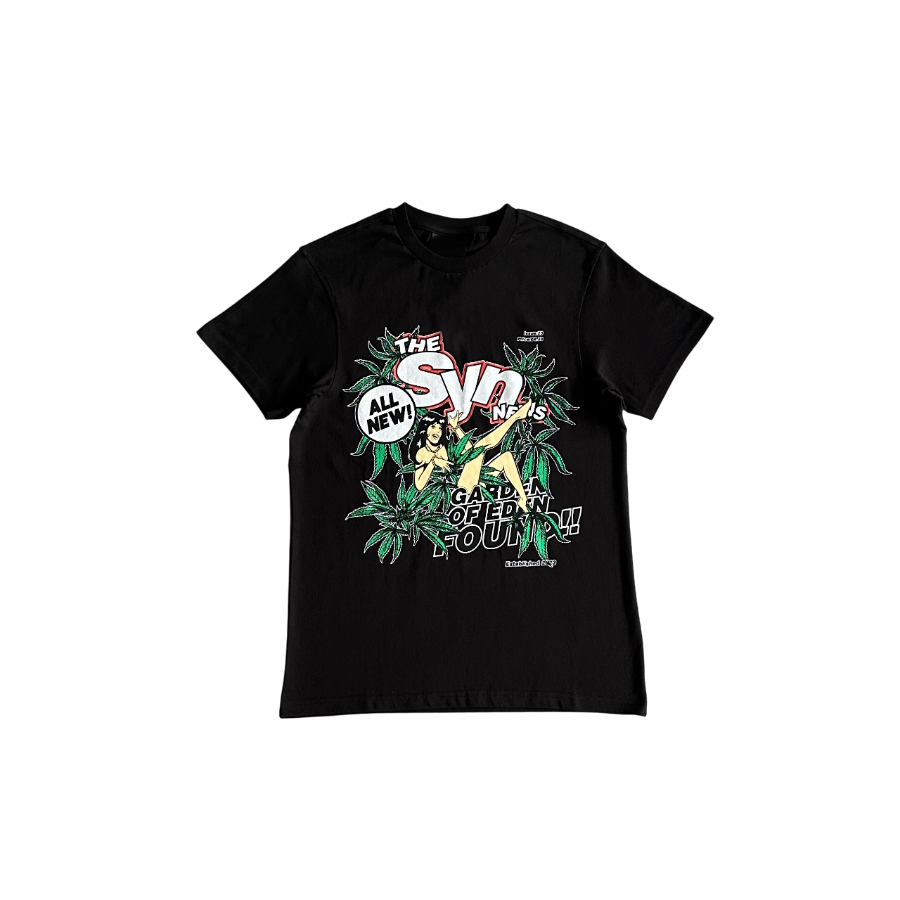 Syna World News Tee Black