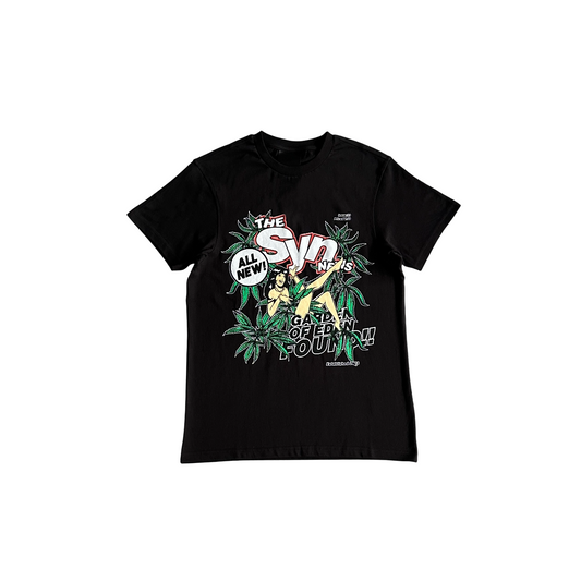 Syna World News Tee Black