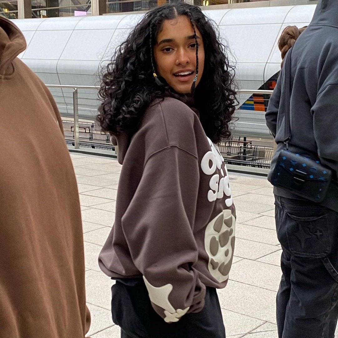 Broken Planet Out Of Sight Hoodie Brown