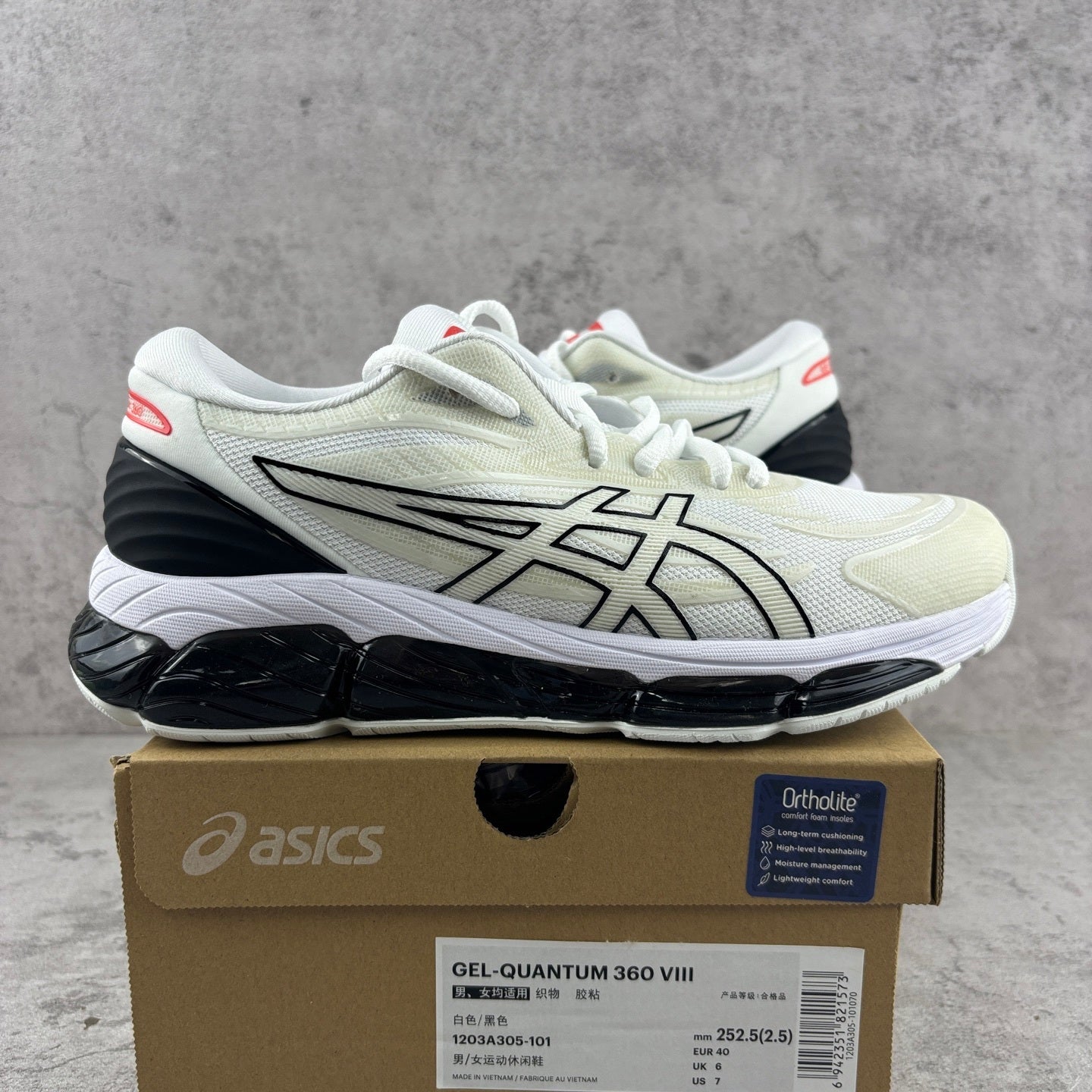 ASICS Gel-Quantum 360 VIII White Black Red