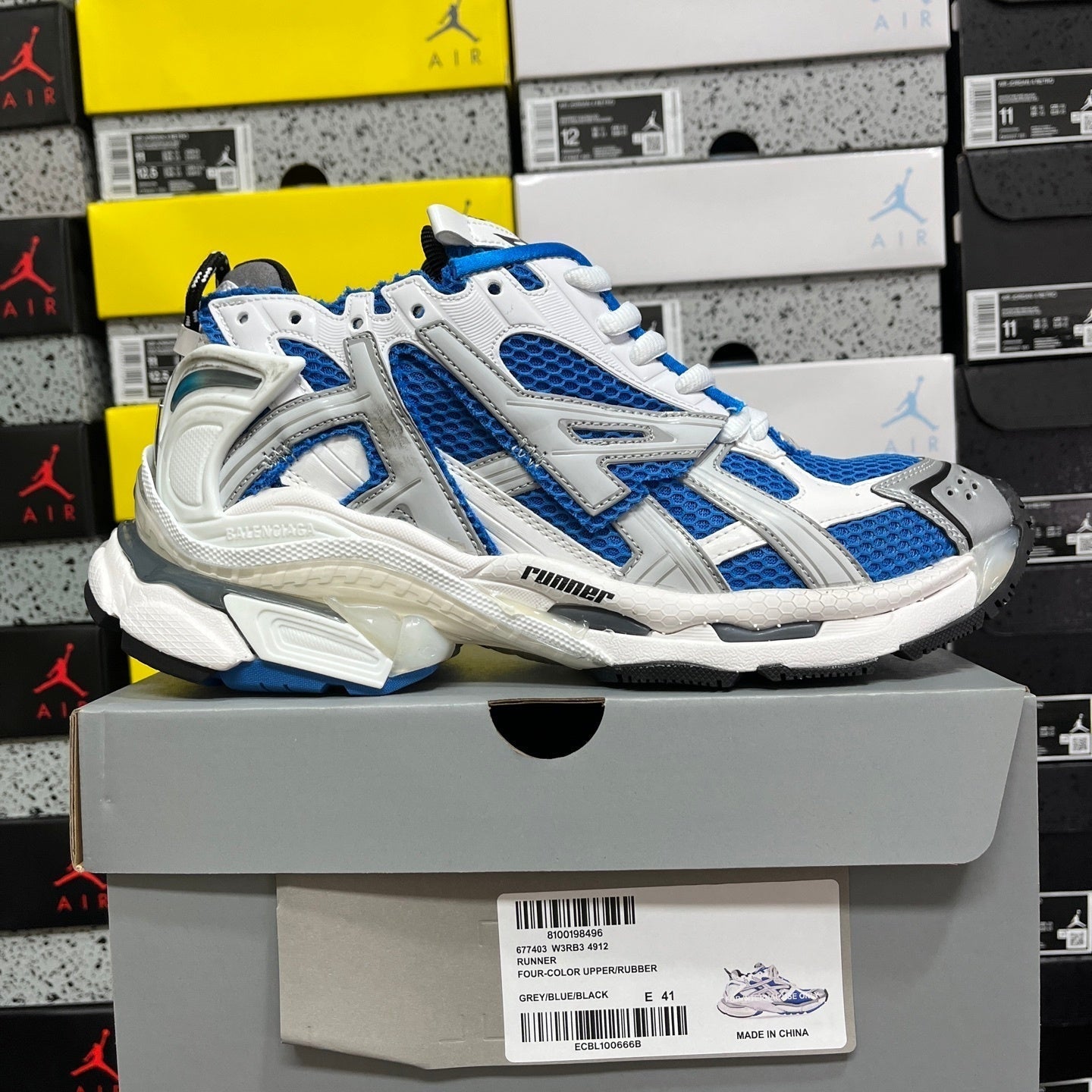 Balenciaga Runner 7.0 Blue Grey White