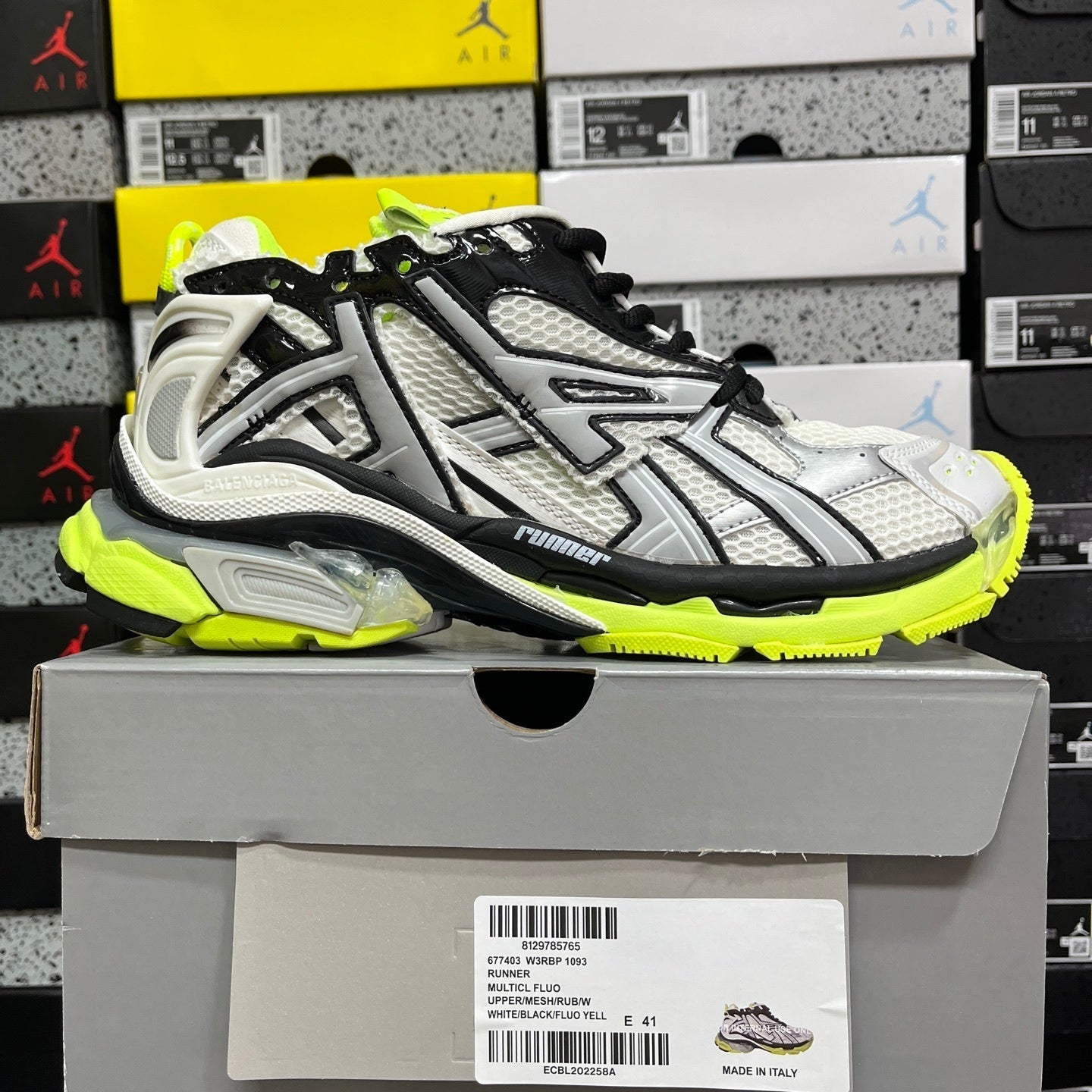 Balenciaga Runner 7.0 Grey Black Neon