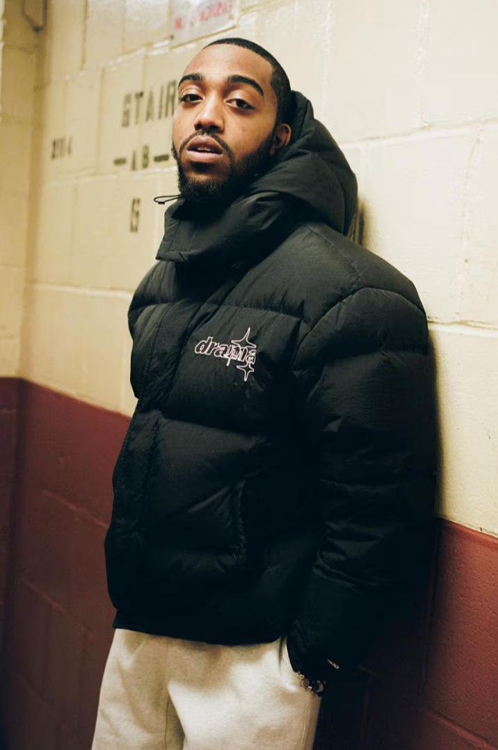 Drama Call Detachable Puffer Black