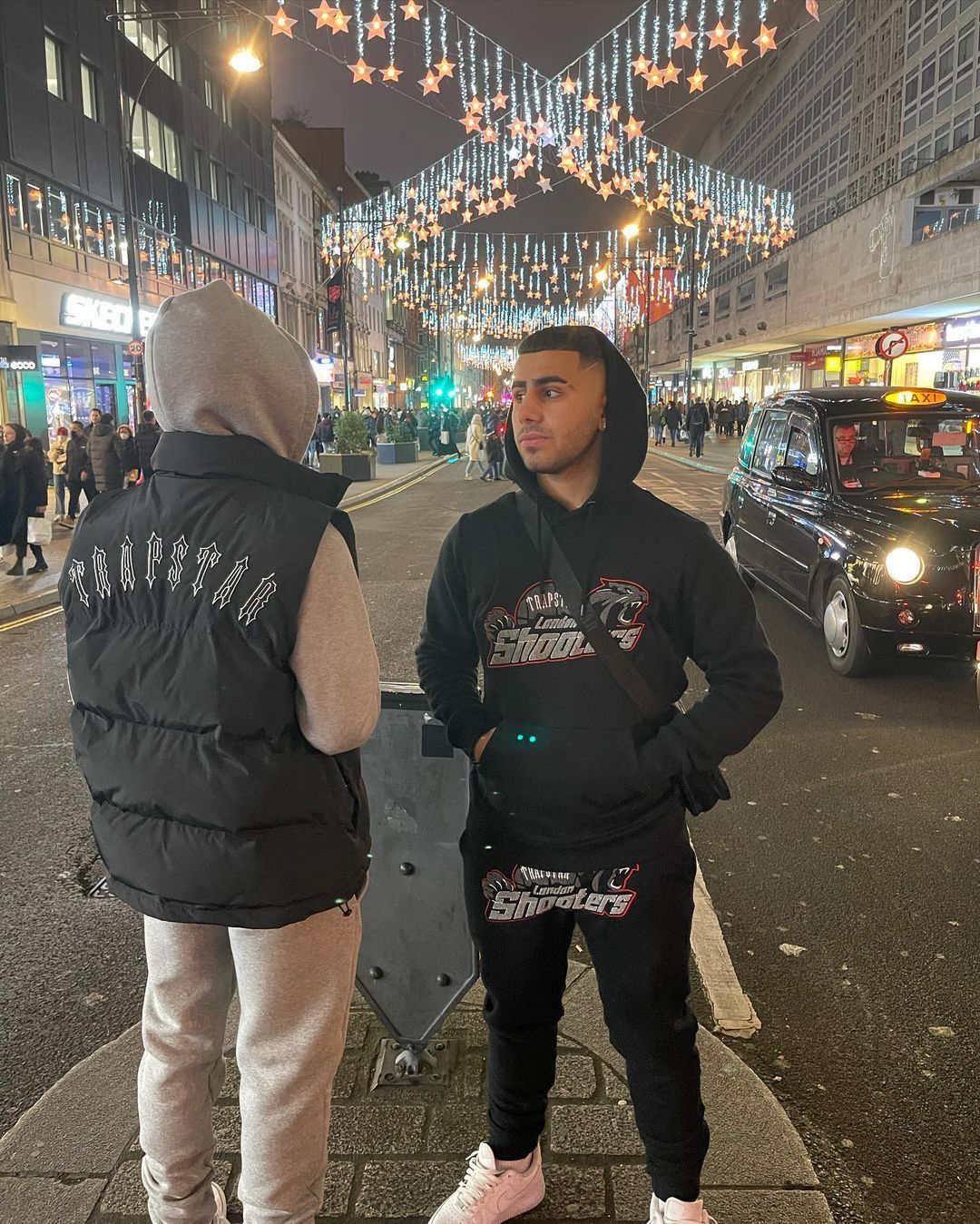 Trapstar Shooters Hoodie Tracksuit Black/Red