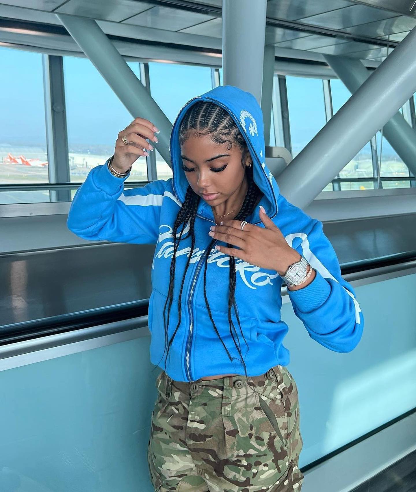 Carsicko Love Spread Full Zip University Blue