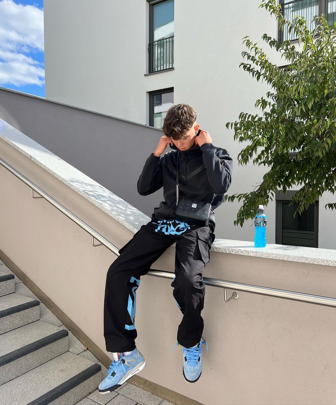 Minus Two Black Graff Cargos - (BLUE)