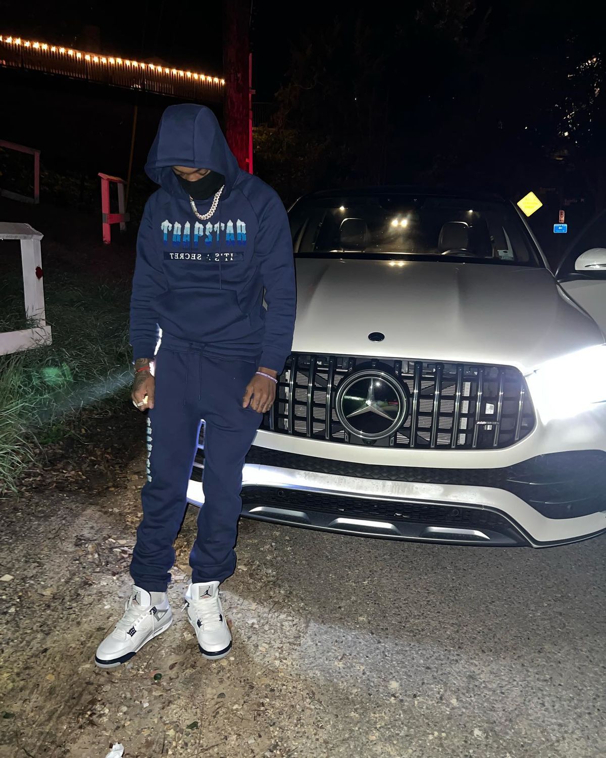 Trapstar Chenille Decoded Hoodie 2.0 Tracksuit Medieval Blue