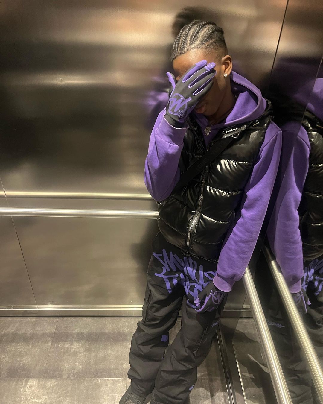 Minus Two Black Graff Cargos - (PURPLE)
