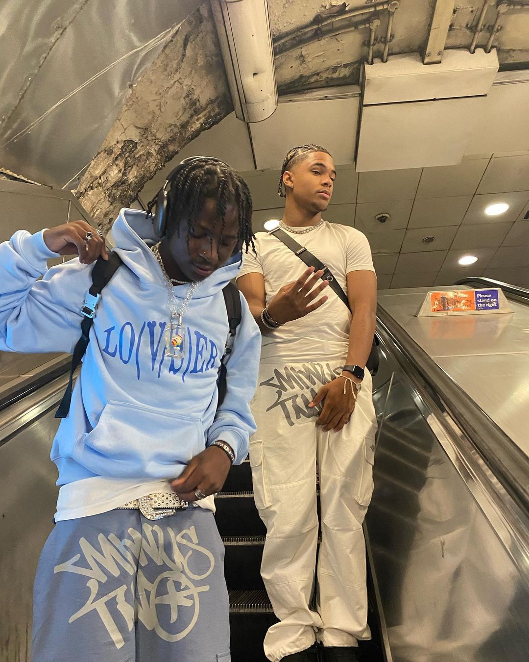 Minus Two Black Graff Cargos - (WHITE)