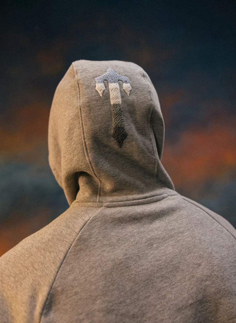 Trapstar Chenille Decoded Hoodie 2.0 Tracksuit Grey/Ice Blue
