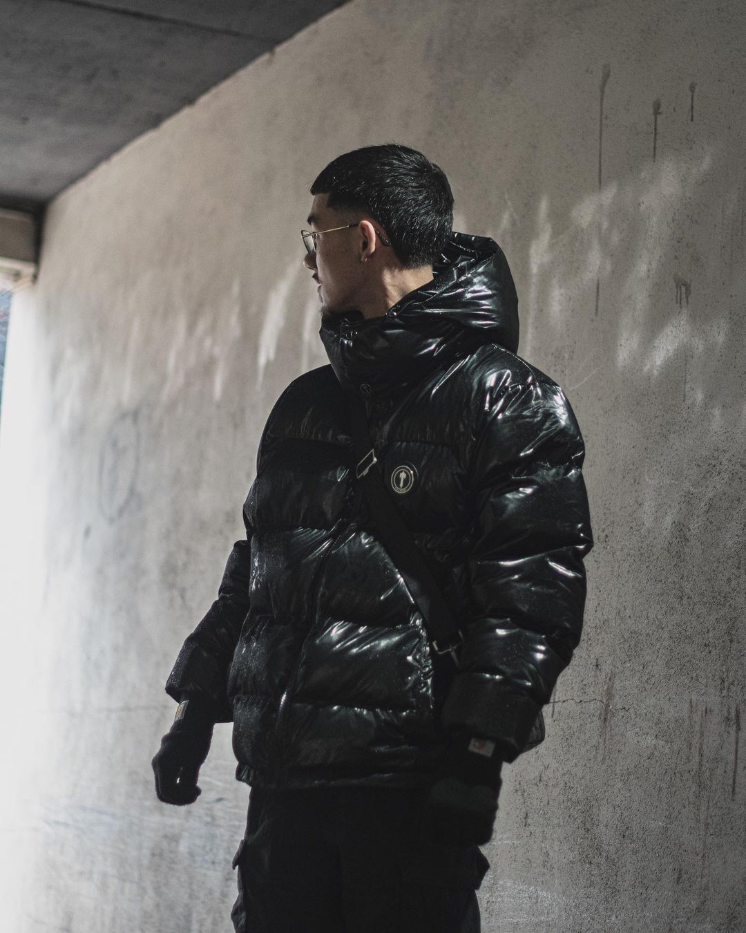 Chaqueta de Plumón con Capucha Desmontable Trapstar Irongate Brillo
