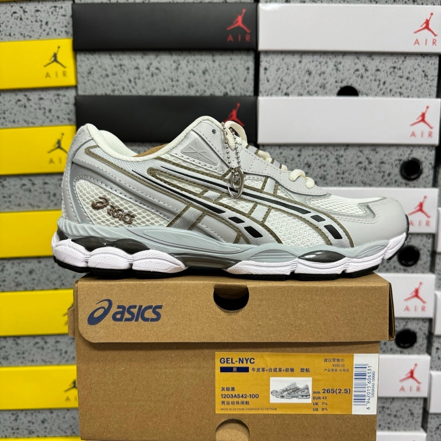 ASICS Gel-NYC Cream Pure Silver