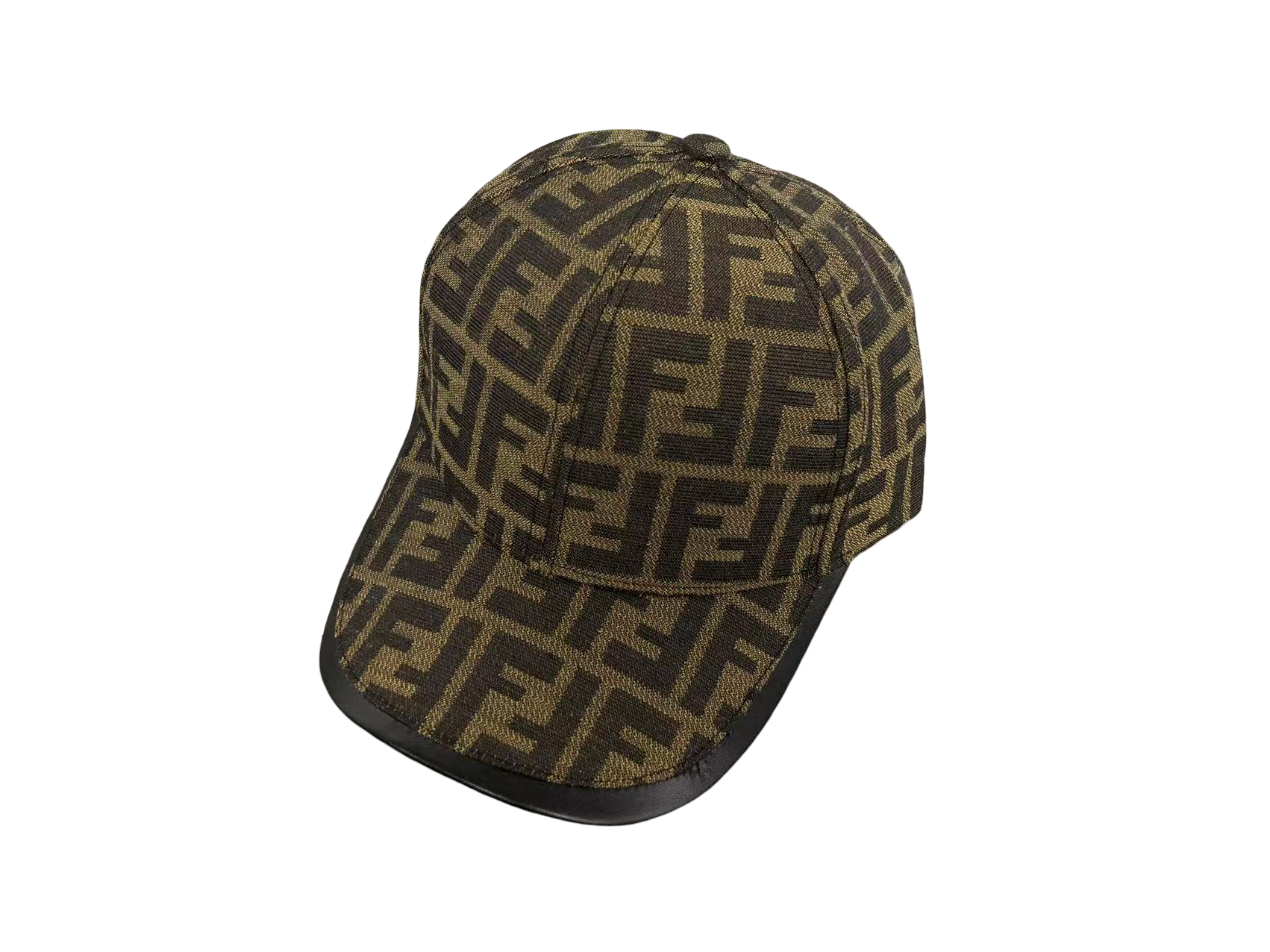 Fendi Square Cap Khaki Black