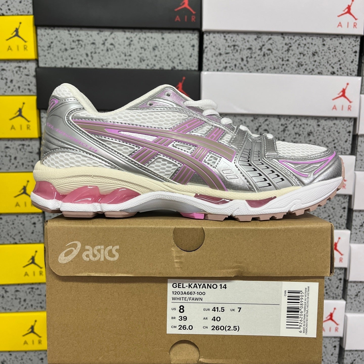 Asics Gel-Kayano 14 White Fawn
