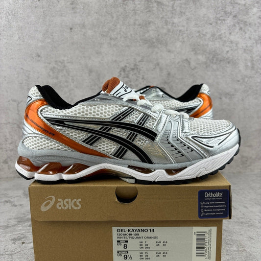Asics Gel-Kayano 14 White Piquant Orange