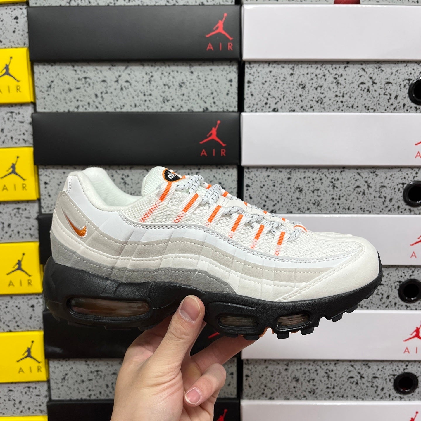 Nike Air Max 95 White Safety Orange